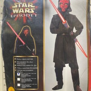 Star Wars Episode I Darth Maul Deluxe Kids Costume - Black and Red